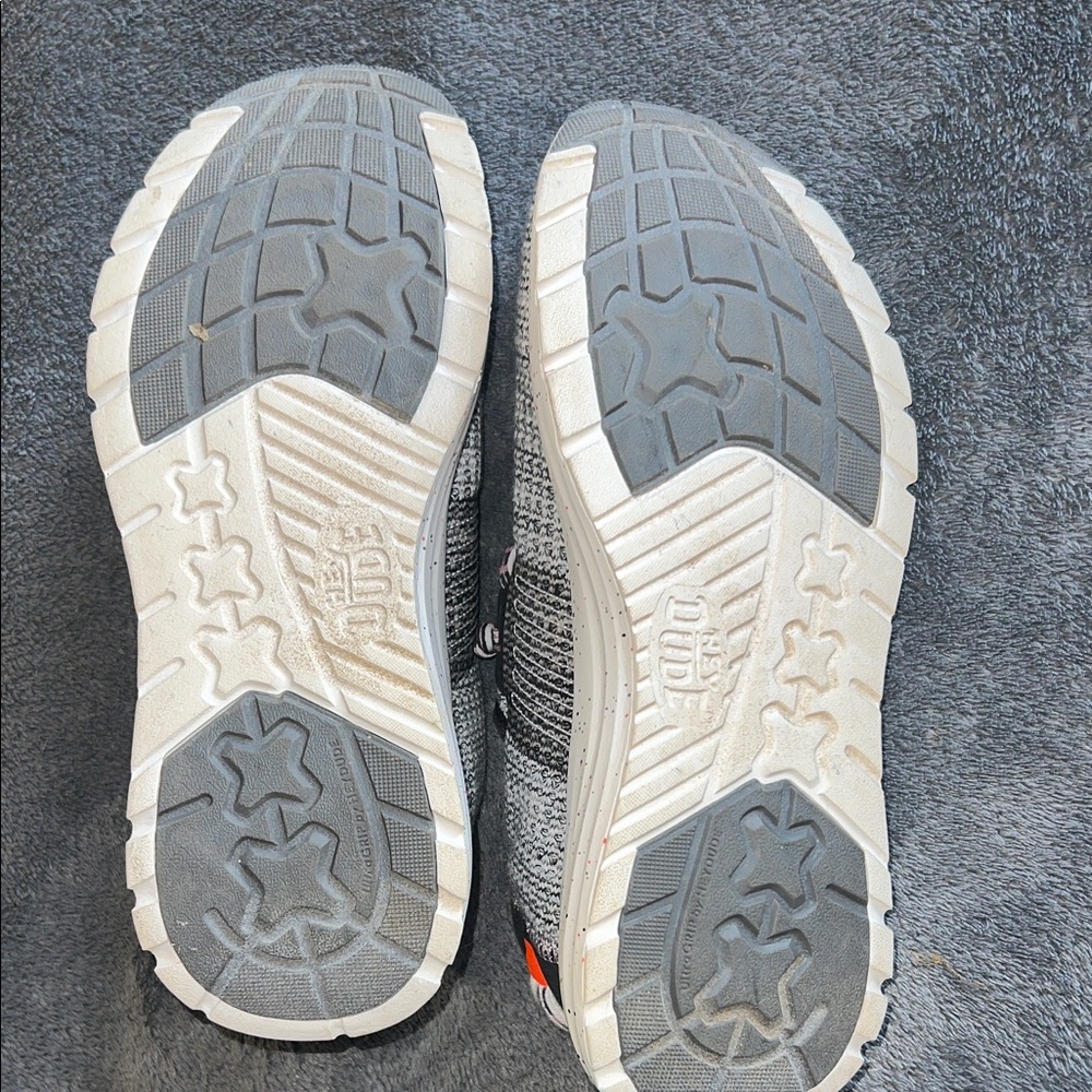 Hey Dude Women's Gray & Black Knit Slip-On Sneakers - Picture 6 of 6